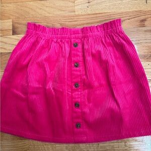 Isaac Mizrahi Girls Hot Pink Corduroy Skirt